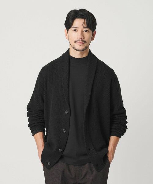 BEAUTY & YOUTH UNITED ARROWS/ビューティー&ユース ユナイテッドアローズ 【WEB限定 WARDROBE SMART】ウォッシャブル ショールカラー カーディガン BLACK S BEAUTY & YOUTH UNITED ARROWS/ビューティー&ユース ユナイテッドアローズ 【WEB限定 WARDROBE SMART】ウォッシャブル ショールカラー カーディガン BLACK S