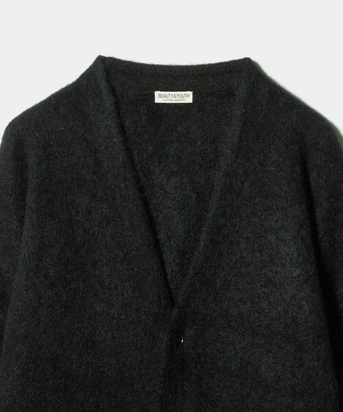 BEAUTY&YOUTH UNITED ARROWS / ビューティー&ユース ユナイテッドアローズ カーディガン・ボレロ | シャギー モヘヤ Vネック カーディガン | 詳細4