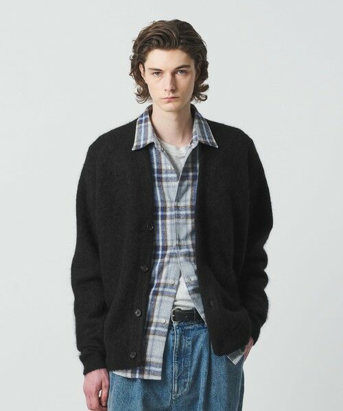 BEAUTY&YOUTH UNITED ARROWS / ビューティー&ユース ユナイテッドアローズ カーディガン・ボレロ | シャギー モヘヤ Vネック カーディガン | 詳細1