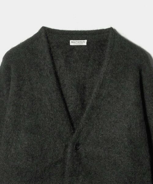 BEAUTY&YOUTH UNITED ARROWS / ビューティー&ユース ユナイテッドアローズ カーディガン・ボレロ | シャギー モヘヤ Vネック カーディガン | 詳細9