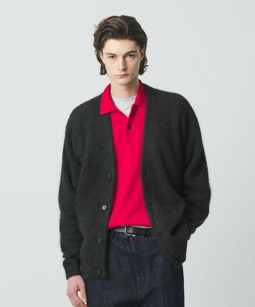 BEAUTY&YOUTH UNITED ARROWS / ビューティー&ユース ユナイテッドアローズ カーディガン・ボレロ | シャギー モヘヤ Vネック カーディガン | 詳細6