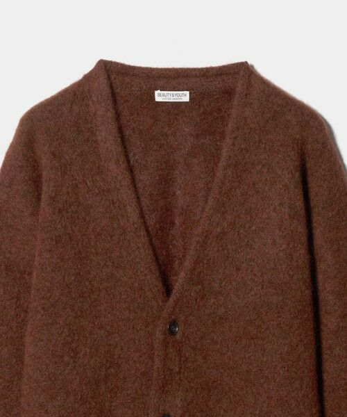 BEAUTY&YOUTH UNITED ARROWS / ビューティー&ユース ユナイテッドアローズ カーディガン・ボレロ | シャギー モヘヤ Vネック カーディガン | 詳細20