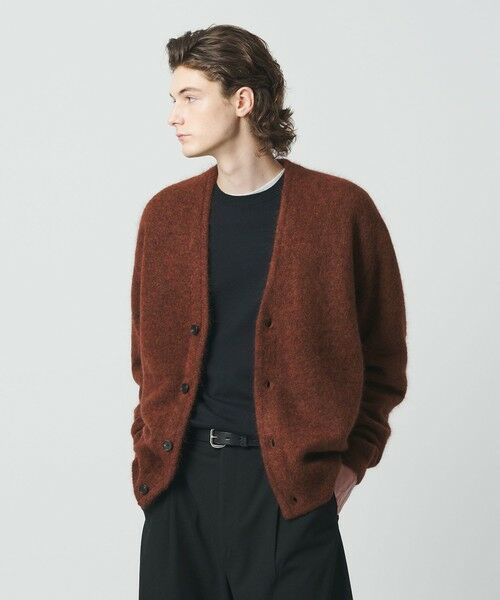 BEAUTY&YOUTH UNITED ARROWS / ビューティー&ユース ユナイテッドアローズ カーディガン・ボレロ | シャギー モヘヤ Vネック カーディガン | 詳細12