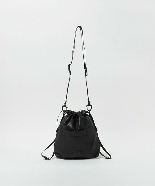 BEAUTY&YOUTH UNITED ARROWS / ビューティー&ユース ユナイテッドアローズ ショルダーバッグ | ＜BAICYCLON＞レザーライク ドロー ストリング 巾着 バッグ | 詳細2