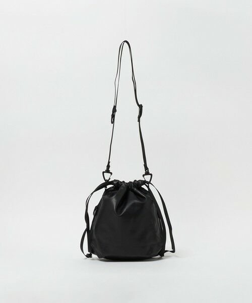 BEAUTY&YOUTH UNITED ARROWS / ビューティー&ユース ユナイテッドアローズ ショルダーバッグ | ＜BAICYCLON＞レザーライク ドロー ストリング 巾着 バッグ | 詳細4