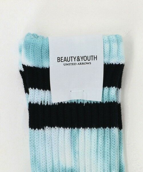 BEAUTY&YOUTH UNITED ARROWS / ビューティー&ユース ユナイテッドアローズ ソックス | ツーライン パイル クルー タイダイ ソックス | 詳細5