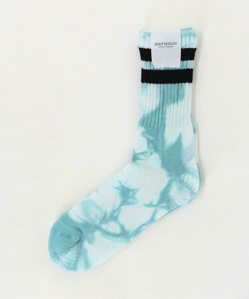BEAUTY&YOUTH UNITED ARROWS / ビューティー&ユース ユナイテッドアローズ ソックス | ツーライン パイル クルー タイダイ ソックス | 詳細8