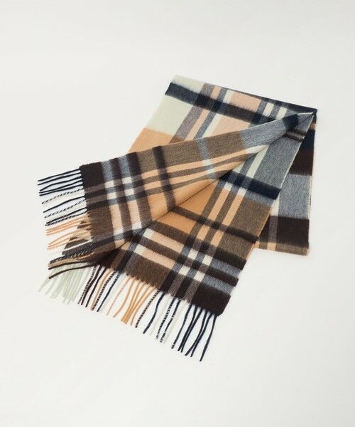 BEAUTY & YOUTH UNITED ARROWS/ビューティー&ユース ユナイテッドアローズ カシミヤ チェック マフラー SHERBET FREE BEAUTY & YOUTH UNITED ARROWS/ビューティー&ユース ユナイテッドアローズ カシミヤ チェック マフラー SHERBET FREE