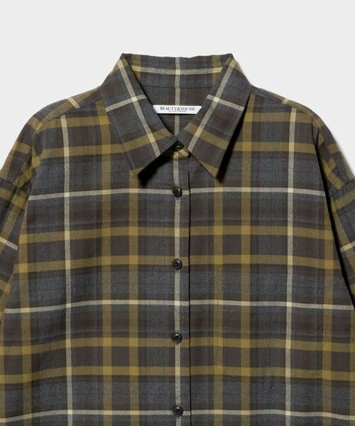 BEAUTY&YOUTH UNITED ARROWS / ビューティー&ユース ユナイテッドアローズ シャツ・ブラウス | コットンフランネル チェックシャツ | 詳細9
