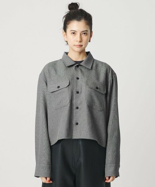 BEAUTY&YOUTH UNITED ARROWS / ビューティー&ユース ユナイテッドアローズ シャツ・ブラウス | 【WEB限定】ポリエステル ワイドショートシャツ | 詳細4