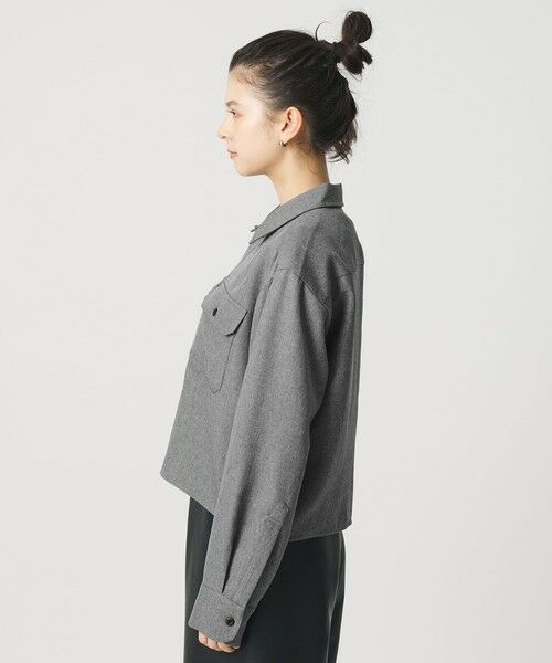 BEAUTY&YOUTH UNITED ARROWS / ビューティー&ユース ユナイテッドアローズ シャツ・ブラウス | 【WEB限定】ポリエステル ワイドショートシャツ | 詳細5