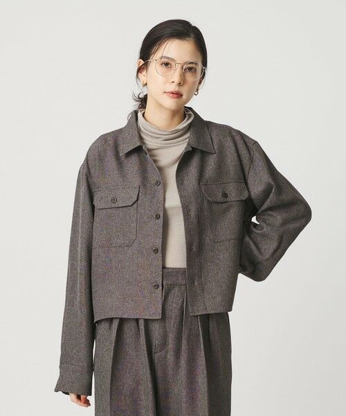 BEAUTY&YOUTH UNITED ARROWS / ビューティー&ユース ユナイテッドアローズ シャツ・ブラウス | 【WEB限定】ポリエステル ワイドショートシャツ | 詳細14