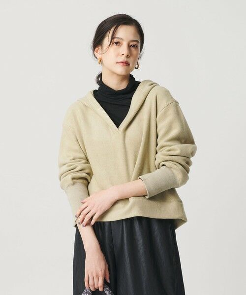 BEAUTY & YOUTH UNITED ARROWS/ビューティー&ユース ユナイテッドアローズ パイル スキッパーフーディ LIME FREE
