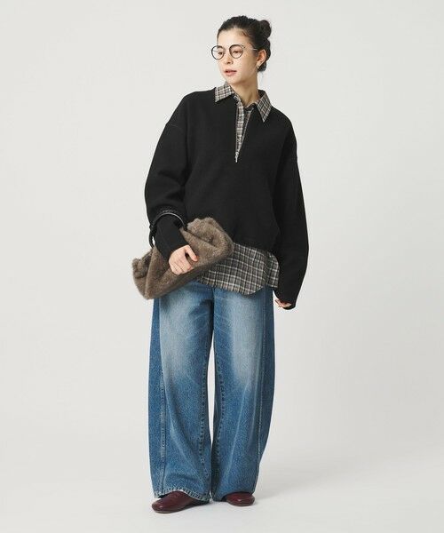 BEAUTY&YOUTH UNITED ARROWS / ビューティー&ユース ユナイテッドアローズ カットソー | ダンボール ハーフジップ プルオーバー | 詳細4