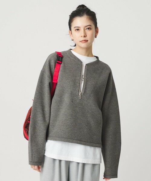 BEAUTY&YOUTH UNITED ARROWS / ビューティー&ユース ユナイテッドアローズ カットソー | ダンボール ハーフジップ プルオーバー | 詳細8