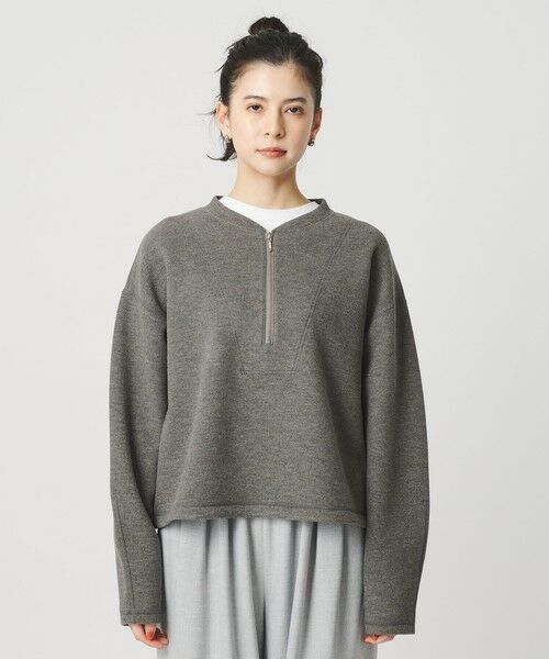 BEAUTY&YOUTH UNITED ARROWS / ビューティー&ユース ユナイテッドアローズ カットソー | ダンボール ハーフジップ プルオーバー | 詳細12