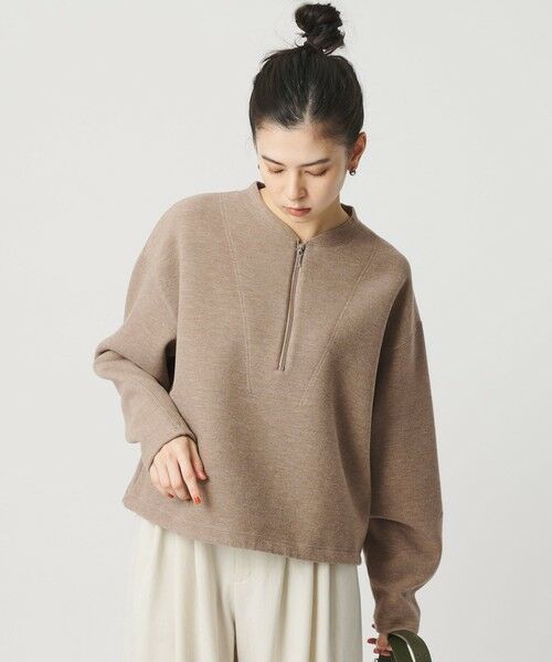 BEAUTY&YOUTH UNITED ARROWS / ビューティー&ユース ユナイテッドアローズ カットソー | ダンボール ハーフジップ プルオーバー | 詳細20