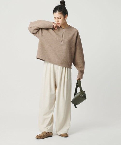 BEAUTY&YOUTH UNITED ARROWS / ビューティー&ユース ユナイテッドアローズ カットソー | ダンボール ハーフジップ プルオーバー | 詳細23