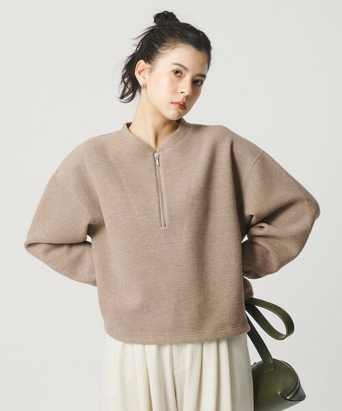 BEAUTY&YOUTH UNITED ARROWS / ビューティー&ユース ユナイテッドアローズ カットソー | ダンボール ハーフジップ プルオーバー | 詳細19