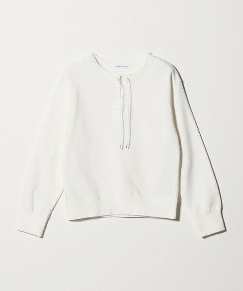 BEAUTY&YOUTH UNITED ARROWS / ビューティー&ユース ユナイテッドアローズ スウェット | コットン レースアッププルオーバー | 詳細4