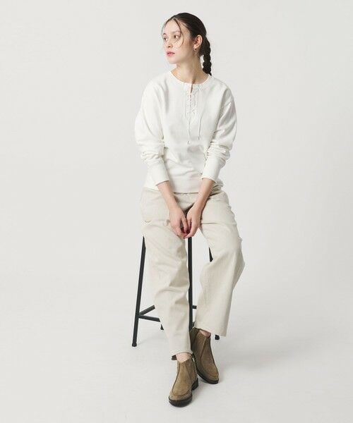 BEAUTY&YOUTH UNITED ARROWS / ビューティー&ユース ユナイテッドアローズ スウェット | コットン レースアッププルオーバー | 詳細3