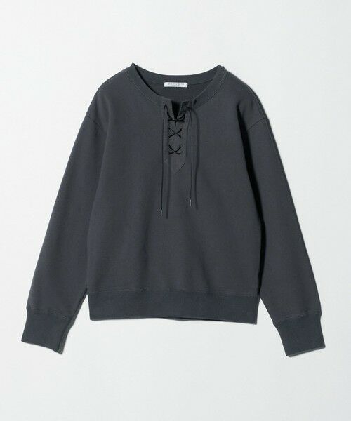 BEAUTY&YOUTH UNITED ARROWS / ビューティー&ユース ユナイテッドアローズ スウェット | コットン レースアッププルオーバー | 詳細11