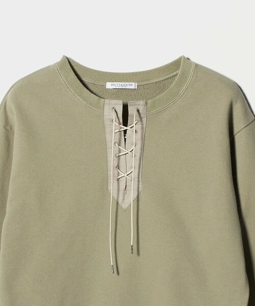 BEAUTY&YOUTH UNITED ARROWS / ビューティー&ユース ユナイテッドアローズ スウェット | コットン レースアッププルオーバー | 詳細23