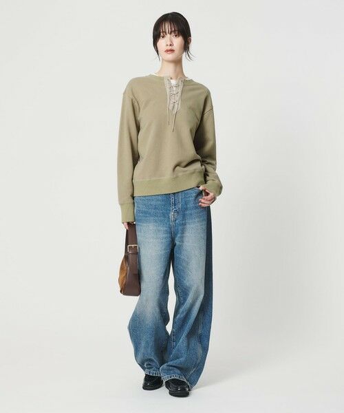 BEAUTY&YOUTH UNITED ARROWS / ビューティー&ユース ユナイテッドアローズ スウェット | コットン レースアッププルオーバー | 詳細17