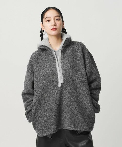 BEAUTY&YOUTH UNITED ARROWS / ビューティー&ユース ユナイテッドアローズ カットソー | ハーフジップ エルボーパッチ プルオーバー | 詳細4