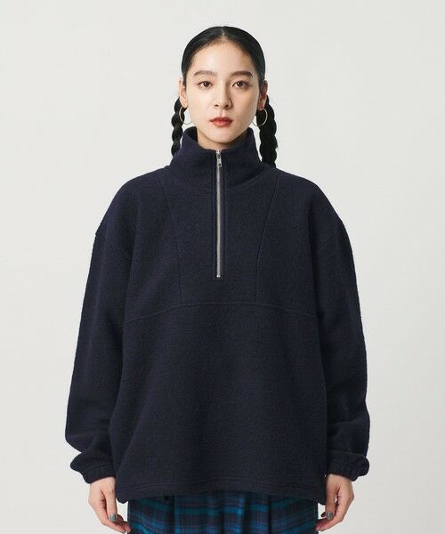 BEAUTY&YOUTH UNITED ARROWS / ビューティー&ユース ユナイテッドアローズ カットソー | ハーフジップ エルボーパッチ プルオーバー | 詳細22