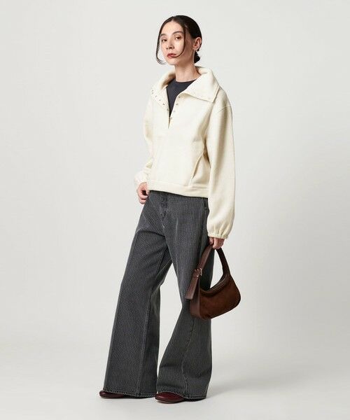 BEAUTY&YOUTH UNITED ARROWS / ビューティー&ユース ユナイテッドアローズ カットソー | フリース スナップ プルオーバー | 詳細4