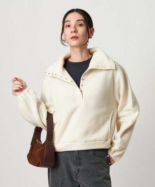 BEAUTY&YOUTH UNITED ARROWS / ビューティー&ユース ユナイテッドアローズ カットソー | フリース スナップ プルオーバー | 詳細1