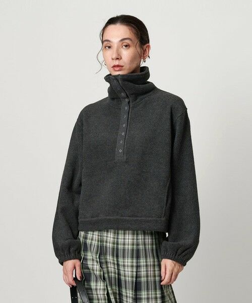 BEAUTY&YOUTH UNITED ARROWS / ビューティー&ユース ユナイテッドアローズ カットソー | フリース スナップ プルオーバー | 詳細8