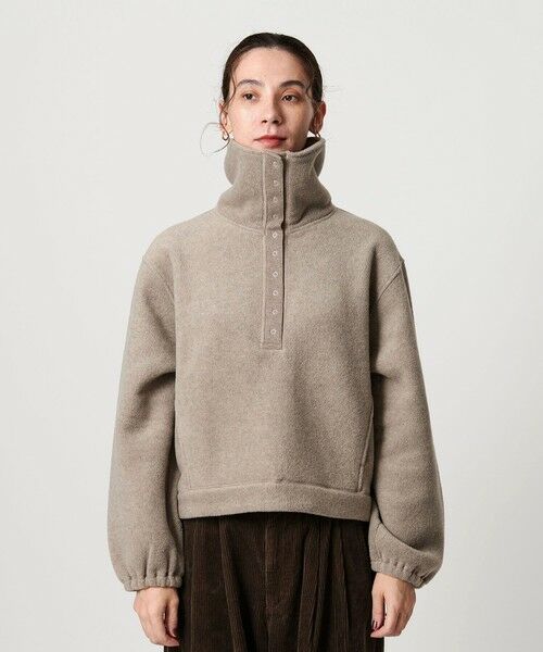 BEAUTY&YOUTH UNITED ARROWS / ビューティー&ユース ユナイテッドアローズ カットソー | フリース スナップ プルオーバー | 詳細17