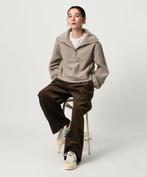 BEAUTY&YOUTH UNITED ARROWS / ビューティー&ユース ユナイテッドアローズ カットソー | フリース スナップ プルオーバー | 詳細15