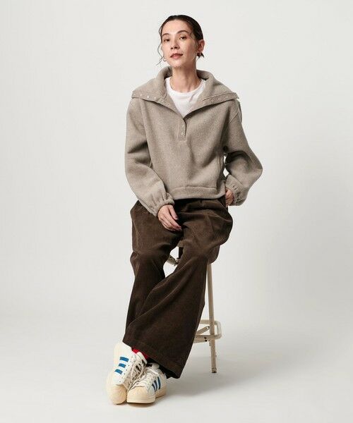 BEAUTY&YOUTH UNITED ARROWS / ビューティー&ユース ユナイテッドアローズ カットソー | フリース スナップ プルオーバー | 詳細16