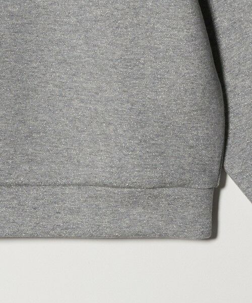BEAUTY&YOUTH UNITED ARROWS / ビューティー&ユース ユナイテッドアローズ カットソー | ポリエステルコットンブレンド ラメダンボール プルオーバー/ミディアムグレー | 詳細11