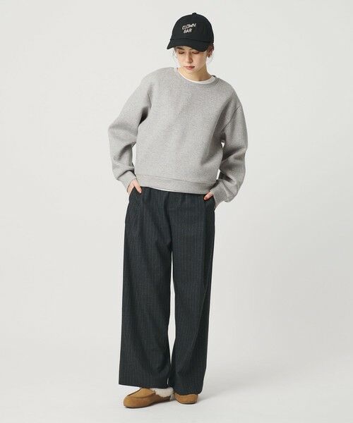 BEAUTY&YOUTH UNITED ARROWS / ビューティー&ユース ユナイテッドアローズ カットソー | ポリエステルコットンブレンド ラメダンボール プルオーバー/ミディアムグレー | 詳細3