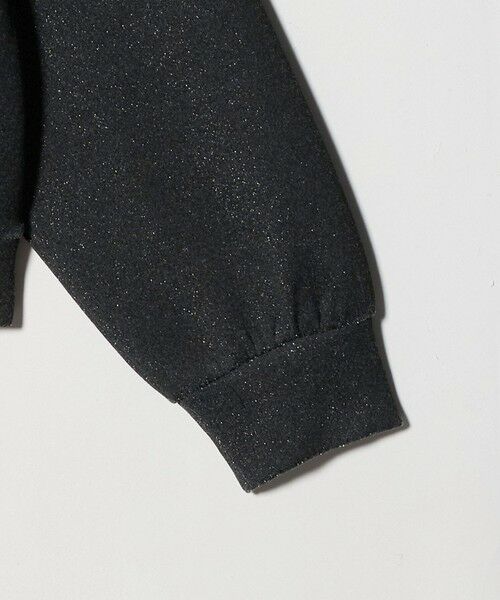 BEAUTY&YOUTH UNITED ARROWS / ビューティー&ユース ユナイテッドアローズ カットソー | ポリエステルコットンブレンド ラメダンボール プルオーバー/ブラック | 詳細10