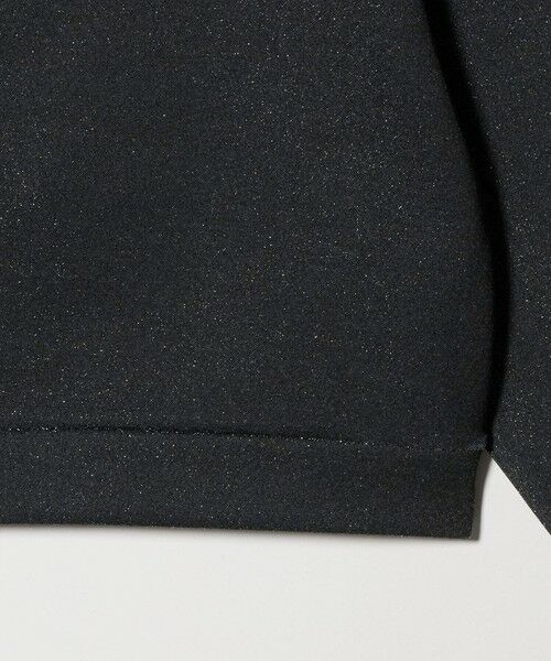 BEAUTY&YOUTH UNITED ARROWS / ビューティー&ユース ユナイテッドアローズ カットソー | ポリエステルコットンブレンド ラメダンボール プルオーバー/ブラック | 詳細11