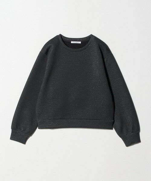 BEAUTY&YOUTH UNITED ARROWS / ビューティー&ユース ユナイテッドアローズ カットソー | ポリエステルコットンブレンド ラメダンボール プルオーバー/ブラック | 詳細7