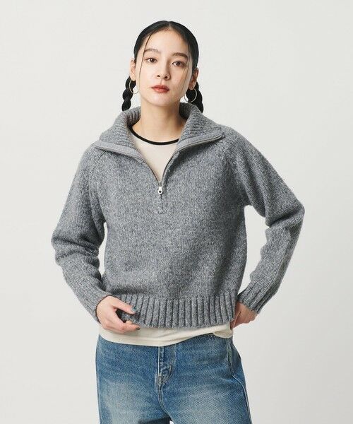 BEAUTY&YOUTH UNITED ARROWS / ビューティー&ユース ユナイテッドアローズ Tシャツ | シアーベロア リンガーロングスリーブTシャツ | 詳細3