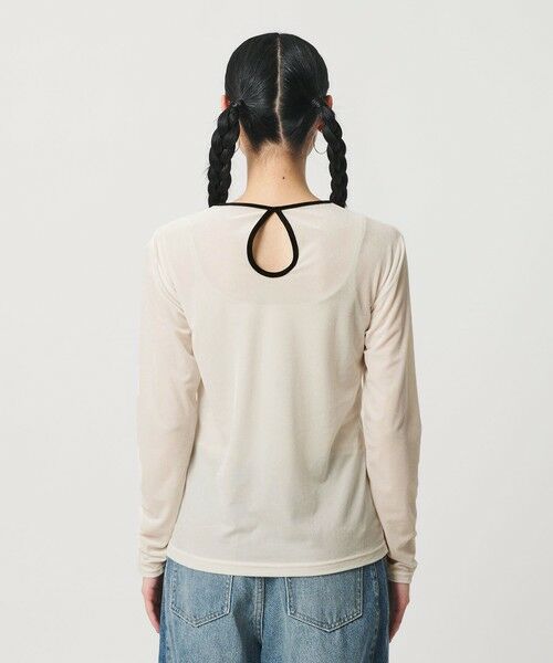 BEAUTY&YOUTH UNITED ARROWS / ビューティー&ユース ユナイテッドアローズ Tシャツ | シアーベロア リンガーロングスリーブTシャツ | 詳細6