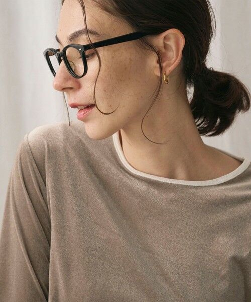 BEAUTY&YOUTH UNITED ARROWS / ビューティー&ユース ユナイテッドアローズ Tシャツ | シアーベロア リンガーロングスリーブTシャツ | 詳細20