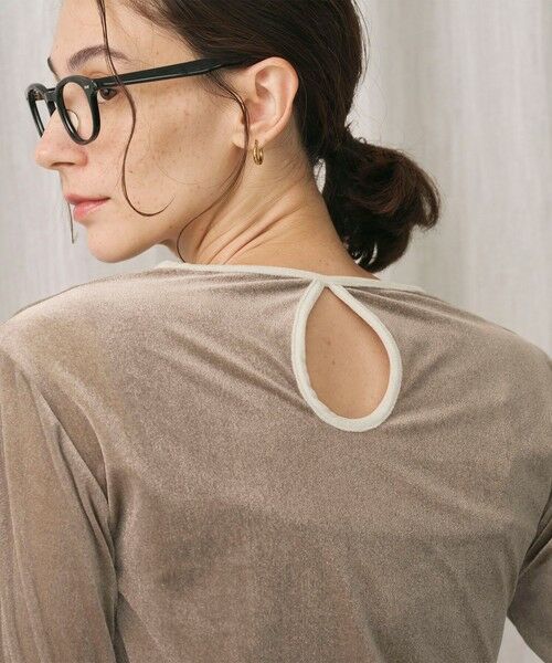 BEAUTY&YOUTH UNITED ARROWS / ビューティー&ユース ユナイテッドアローズ Tシャツ | シアーベロア リンガーロングスリーブTシャツ | 詳細21