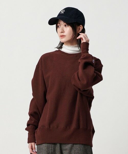 BEAUTY&YOUTH UNITED ARROWS / ビューティー&ユース ユナイテッドアローズ スウェット | 【別注】＜Champion＞ソリッドスウェットプルオーバー（WINE）