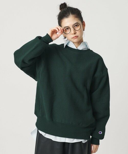 BEAUTY & YOUTH UNITED ARROWS/ビューティー&ユース ユナイテッドアローズ 【別注】＜Champion＞ソリッドスウェットプルオーバー DK. GREEN FREE