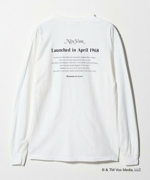 BEAUTY&YOUTH UNITED ARROWS / ビューティー&ユース ユナイテッドアローズ カットソー | 【別注】＜NEW YORK MAGAZINE＞ロングスリーブ Tシャツ | 詳細5