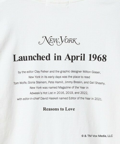 BEAUTY&YOUTH UNITED ARROWS / ビューティー&ユース ユナイテッドアローズ カットソー | 【別注】＜NEW YORK MAGAZINE＞ロングスリーブ Tシャツ | 詳細8
