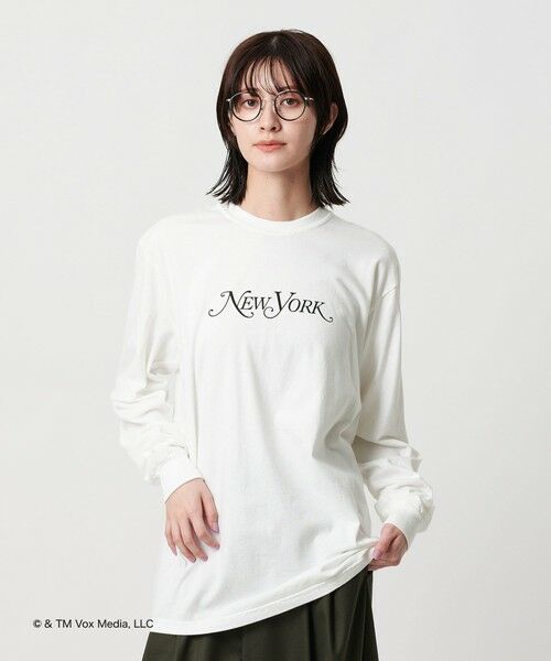 BEAUTY&YOUTH UNITED ARROWS / ビューティー&ユース ユナイテッドアローズ カットソー | 【別注】＜NEW YORK MAGAZINE＞ロングスリーブ Tシャツ | 詳細1